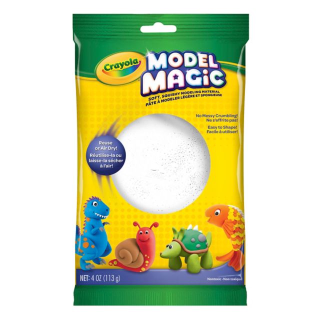 MODEL MAGIC MODELING MATERIAL 4OZ PACKAGE WHITE