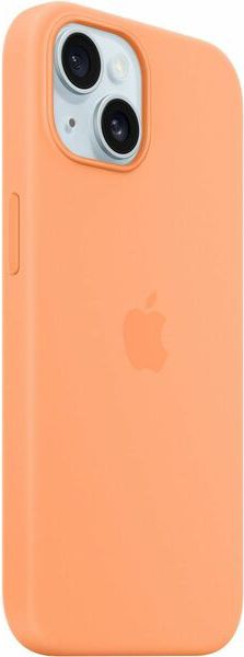 iPhone 15 Silicone Case with MagSafe - Orange Sorbet