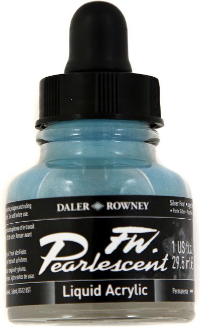 PEARLESCENT INK  1 OZ SILVER PEARL