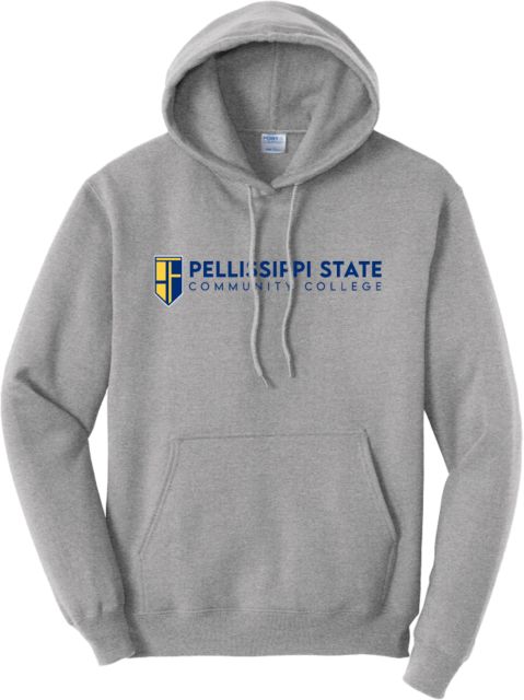 Pellissippi Tall Athletic Fleece Hoodie-XLT Pellissippi State Community College Logo - Plus Size - ONLINE ONLY
