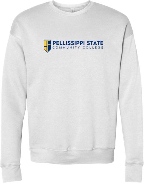 Pellissippi Bella + Canvas Fleece Crew Pellissippi State Community College Logo - ONLINE ONLY
