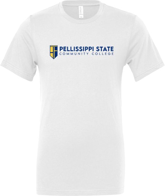 Pellissippi Bella + Canvas Jersey Cotton T Shirt Pellissippi State Community College Logo - ONLINE ONLY