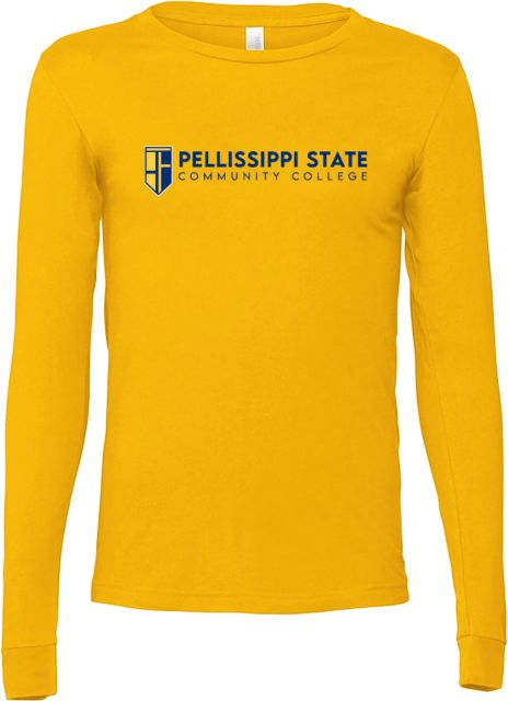 Pellissippi Bella + Canvas Jersey Cotton Long Sleeve T Shirt Pellissippi State Community College Logo - ONLINE ONLY