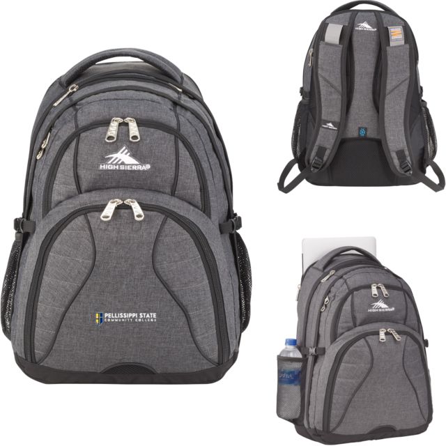 Pellissippi High Sierra Swerve Computer Backpack Pellissippi State Community College Logo - ONLINE ONLY